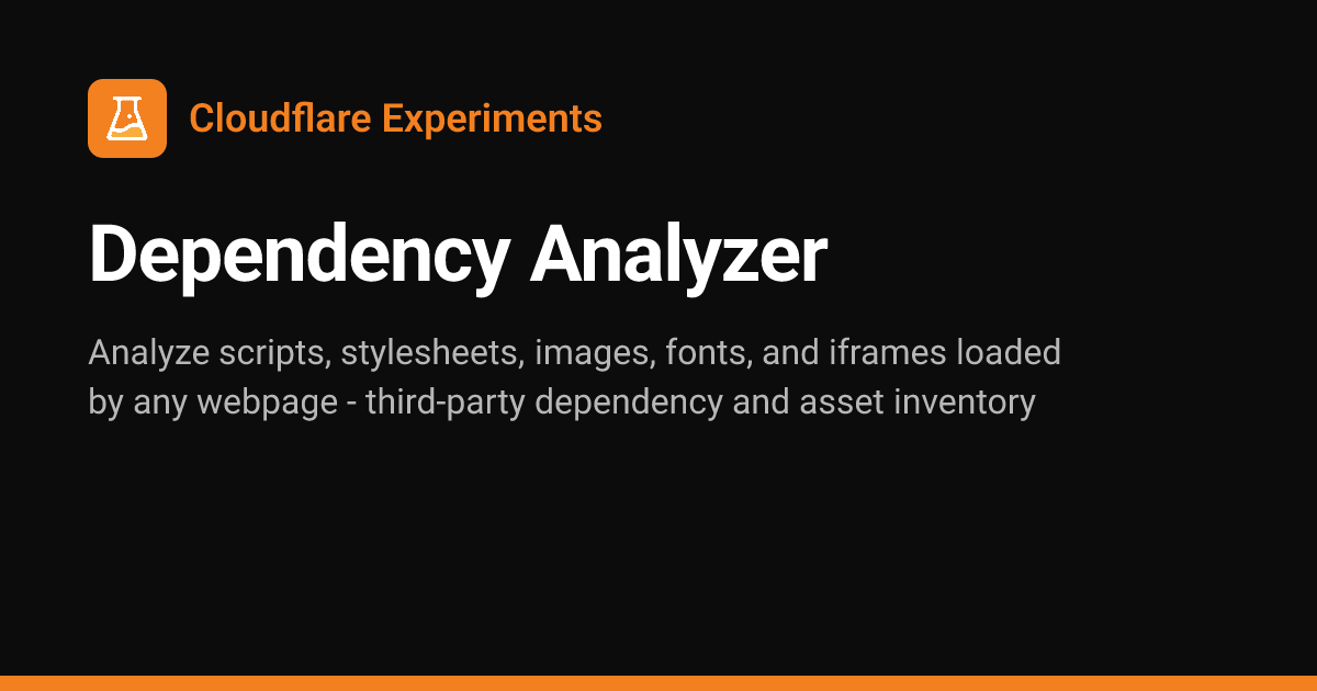 Dependency Analyzer | Cloudflare Experiments